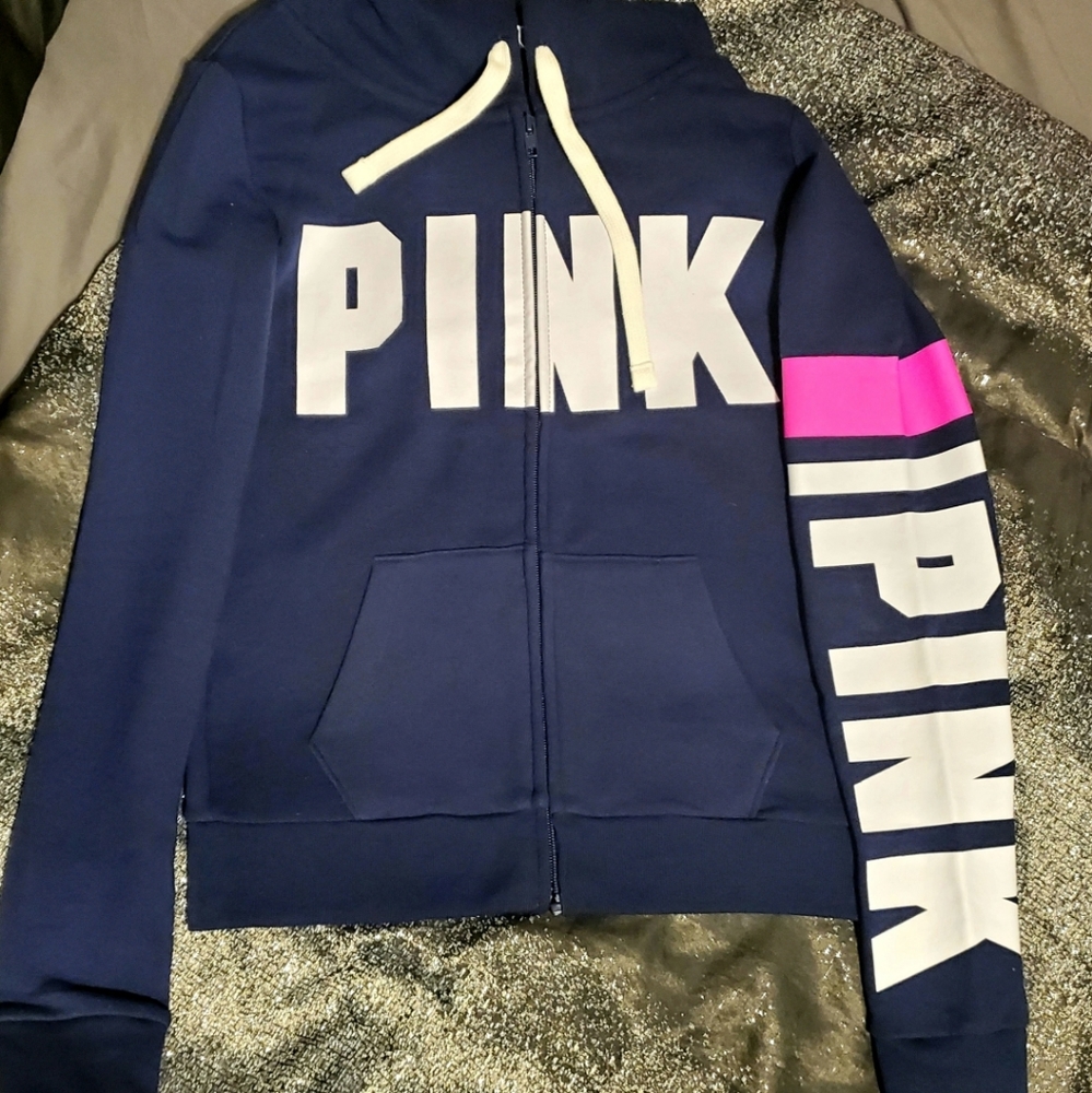Pink zip up